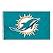 Fremont Die NFL Miami Dolphins 3' x 5' Flag with Grommets, 3 x 5-Foot, Logo