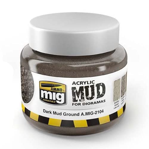 Ammo Dark Mud Ground Acrylic Mud (250 Ml. Jars)