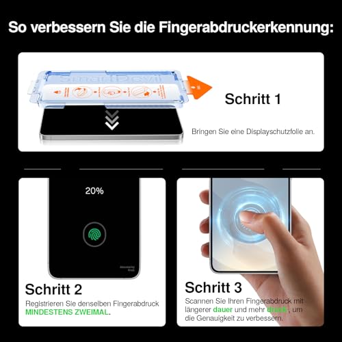 SMARTDEVIL 3 Pack Tempered Glass for Samsung Galaxy S25 / S24, HD Tempered Glass Screen Protector, 9H Hardness, Scratch-Resistant, Bubble-Free, Easy Installation, Case Friendly