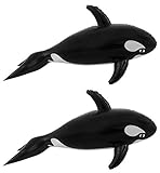 Rhode Island Novelty Large Inflatable Killer Whales - 36 Inch (Set of 2)