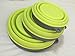 Collapsible Prep/Storage Bowls with Lids - Set of 3 Collapsible Silicone Bowl for Camping - Food-grade & Space-Saving (Set of 3 size, Light Green)