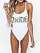 FISACE Women's Bride U Back Monokini One Piece Swimsuit Swimwear