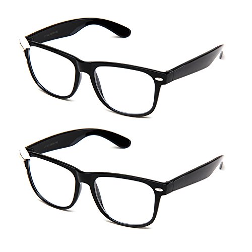 Newbee Fashion IG Women Cute Fancy Bow Clear Lens Glasses Thick Frame Nerd Geek