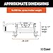 CURT 16516 E16 5th Wheel Slider Hitch for Short Bed Trucks, 16,000 lbs