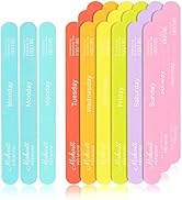 Makartt Nail Files Set 100 150 180 240 Grit 21pcs Pastel for Poly Nail Extension Gel Emery Boards...