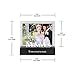 Malden International Designs Celebrated Moments Mr. and Mrs.Black Wood Picture Frame, 5x7, Black