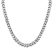 Monily High Polished 6-11MM Curb Chain Stainless Steel Link Necklace Jewelry for Mens Womens 16-36