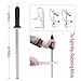 Wiitek 12inch Diamond Houselold Sharpening Rod, Professional Kitchen Knife Sharpener Steel, Premium Knife Blades Honer, Ideal for Master Chef, Home Cooking and Hunting, 600# Grit, Oval