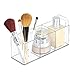 mDesign Cosmetic Organizer Tote for Vanity Cabinet to Hold Makeup, Beauty Products - Medium, Clear