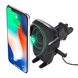 iOttie Easy One Touch Qi Wireless Charger Vent Mount || Fast Charge for Samsung Galaxy S10 E S9 S8 Plus Edge, Note 9 & Standard Charge for iPhone XS Max XS 8 Plus & Qi Devices | + Dual Charger