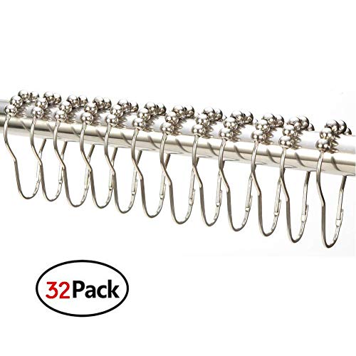 YISURE Shower Curtain Set Clawfoot Tub Liner Wrap Around Waterproof