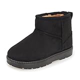 Doris Kids Soft Toe Fur Winter Boots for Boy Girl Snow Shearling Boots (Toddler/Little Kid)