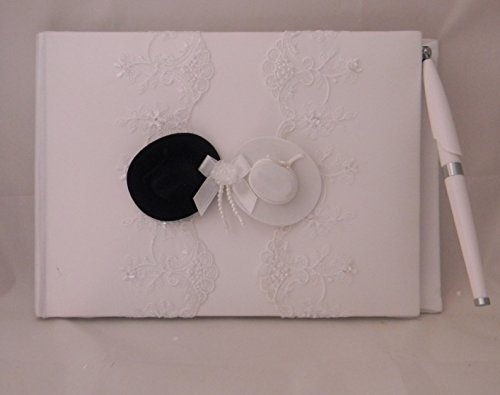 Wedding Reception Western Hats 6 Psc Set Guest Book Pillow Basket (2) Garters - Thumbnail 4