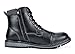 Bruno Marc Men's Apache-03 Black Faux Fur Lined Motocycle Combat Oxford Ankle Boots Size 10 M US