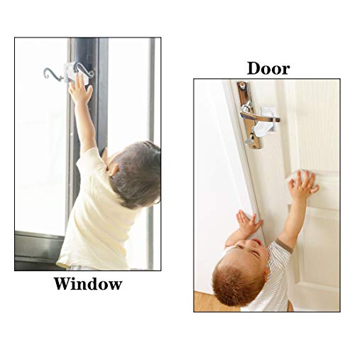 Door Lever Lock Baby Proofing Door handle Lock,Childproofing Door Knob Lock,Adhesive Door Handle Simple Install No Tools Needed (4 pack) - Thumbnail 5