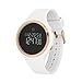 Daisy Fuentes Digital Wrist Watch for Women, Silicone Band, White & Rose Gold Face