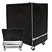 Cooler Cart Cover - Universal Fit for Most 80 QT,Waterproof Thickened Fabric,Rolling Cooler (Patio Cooler,Beverage Cart, Rolling Ice Chest) Protective Cover (Black)