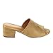 Nature Breeze FG73 Women's Slip On Chunky Block Heel Mule Sandals