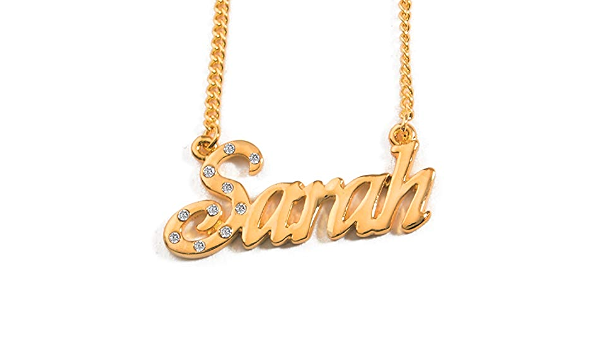 Personalized Necklace Gold Plated 18K 