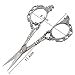 Souarts Antique Silver Color Vintage European Style Classic Precision Straight Sewing Scissors