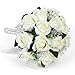 Aivanart Wedding Bouquet Crystal Silk Roses Bridal Wedding Hand Bouquet Bridesmaid Holding Artificial Fake Flowers