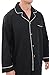 Alexander Del Rossa Mens Cotton Pajamas, Long Woven Pj Set, 2XL Black (A0714BLK2X)