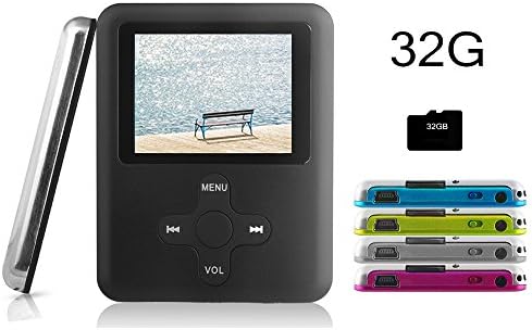 ACEE DEAL MP3/MP4 Player, Including a 32GB Micro SD card, with MINI USB Port Slim Classic Digital MP3 Player MP4 Player, Music Player, E-book, Photo viewing/Video Playing and Voice Recorder (Black)ACE