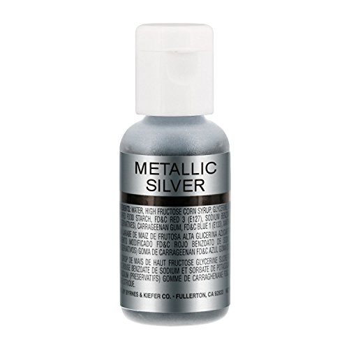 Chefmaster by US Cake Supply .7fl oz Metallic Silver Airbrush Food Coloring