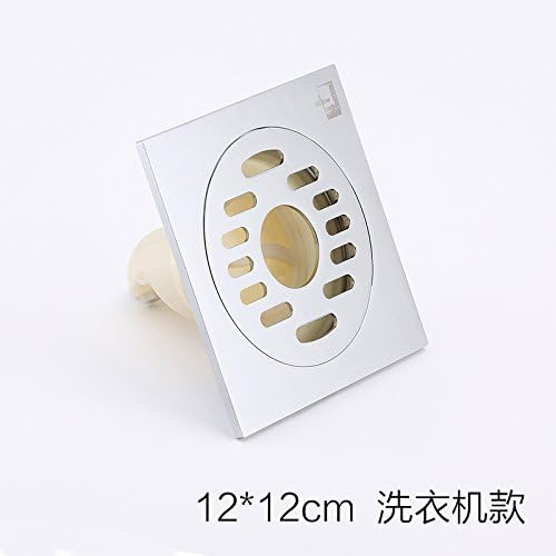 MDRW-Bathroom Accessories Odor Proof Floor Drain 12Cm Full Copper Cover Board Bathroom Bathroom Anti Odor Washing Machine Large Drain Floor Drain B