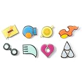 Pokemon Gym Badges: Gen 3 - Hoenn League (Clear Coating, Brass)