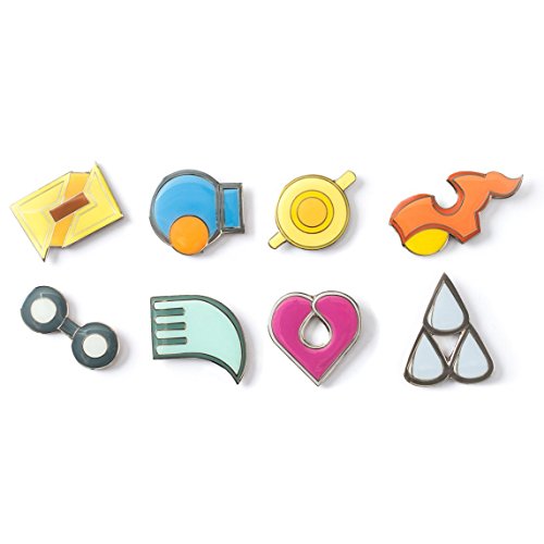 Pokemon Gym Badges: Gen 3 - Hoenn League (Clear Coating, Brass)