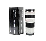 Coffee Mug Camera Lens Cup - EyreLife Stainless Steel Insulated Tumbler Coffee Cup (Modeling EF 70-200mm 1:1 USM Lens) Great Gift for A Photo Enthusiast, White