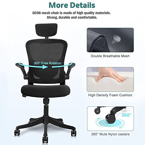 VANSPACE Ergonomic Office Chair High Back Executive Mesh Computer Desk