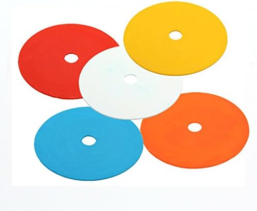 Eco Walker Flat Cones Spot Markers Soccer Basketball Sports Speed Agility Training (Set of 10)