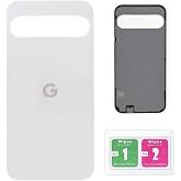 Back Panel Battery Door Glass Cover Replacement for Google Pixel 9 Pro, Porcelain