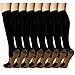 8 Pack Copper Knee High Compression Socks For Men & Women - Best For Running,Athletic,Medical,Pregnancy and Travel -15-20mmHg primary