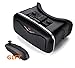 MSRM 3D VR Glasses,3D VR virtual reality headset Movie Game For IOS, Android ,Microsoft& PC phones Series within 3.5-6.0inches.With Bluetooth gamepad / remote / self timer.(MSRM-LB)