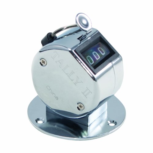 Advantus tally ii desk model chrome tally counter with …