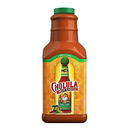 Amazon Com Cholula Chili Lime Hot Sauce 64 Ounce Bottle Crafted With Mexican Peppers Lime And Signature Spice Blend Gluten Free Kosher Vegan Low Sodium Best Thing To Ever Happen To Food Grocery Gourmet Food