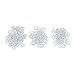 FreAire 30 Sets Nylon Coated Metal Lingerie Adjustment Strap Slides Hardware Sewing Clips Clasp Hooks for Bra STRP (10mm, White)