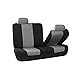 FH-FB051R012 Multifunctional Flat Cloth Bench Seat Covers, Allow 40/60, 60/40, 50/50 Split, Gray / Black color