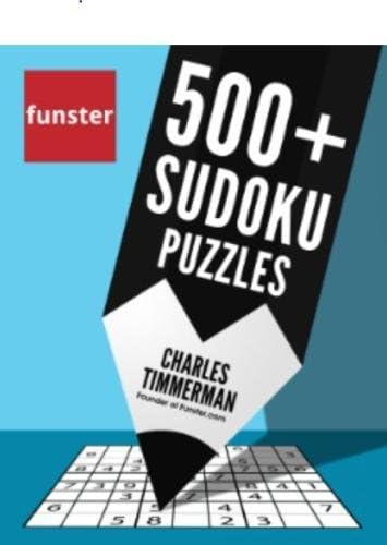 Funster 500+ Sudoku Puzzles: Easy, Medium, Hard Sudoku Puzzle Book
