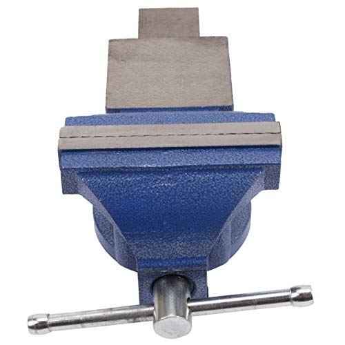 CCLIFE Feststehend Schraubstock Gusseisen 100/125/150 mm für Werkbank Werkbankschraubstock Parallelschraubstock, Modell:125mm – Bild 3