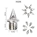 WEE Track Spikes, Steel Spikes 1/4''Track Spikes Pyramid Shoes Spikes Replacement Cross Country Spikes with Wrench for Men and Women-110 Pieces