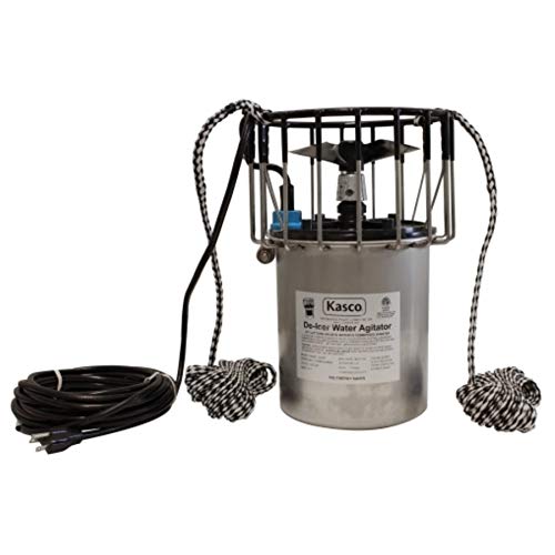 1/2HP Kasco Deicer with 100 ft. power cord and 20 ft. ropes for suspension - 60 Cycle, 120V