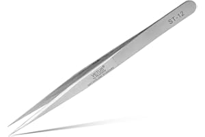 SZELES Vetus Tweezer Non-magnetic Stainless Steel Pointed Tip ST-12