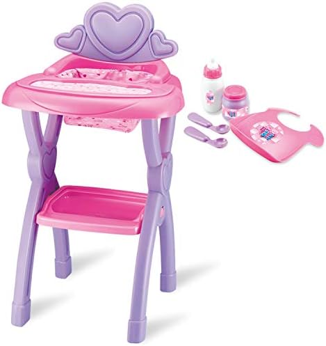Baby Doll High Chair Toy Set for Kids 