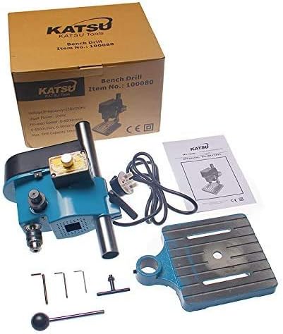 KATSU Mini Bench Drill Pillar Press Stand 100W with Fully Adjustable Speed + 6mm Chuck + Handle Lock + Electronic Variable Speed Switch - Image 4
