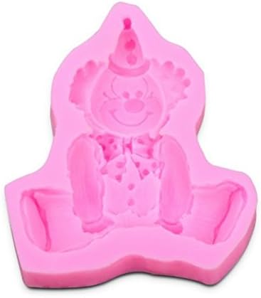 Clown Shaped 3D Silicone Press Mold Cake Decoration Fondant Mold Food Grade Silicone Mould Silicona Molde de Pastel