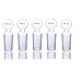 Laboy Glass Penny Head Hollow Glass Stopper for 24/40 Outer Glass Joint Chemistry Lab Glassware 5Pcs